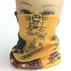 Custom elastic rave bandana multifunction seamless men pirate yellow bandana
