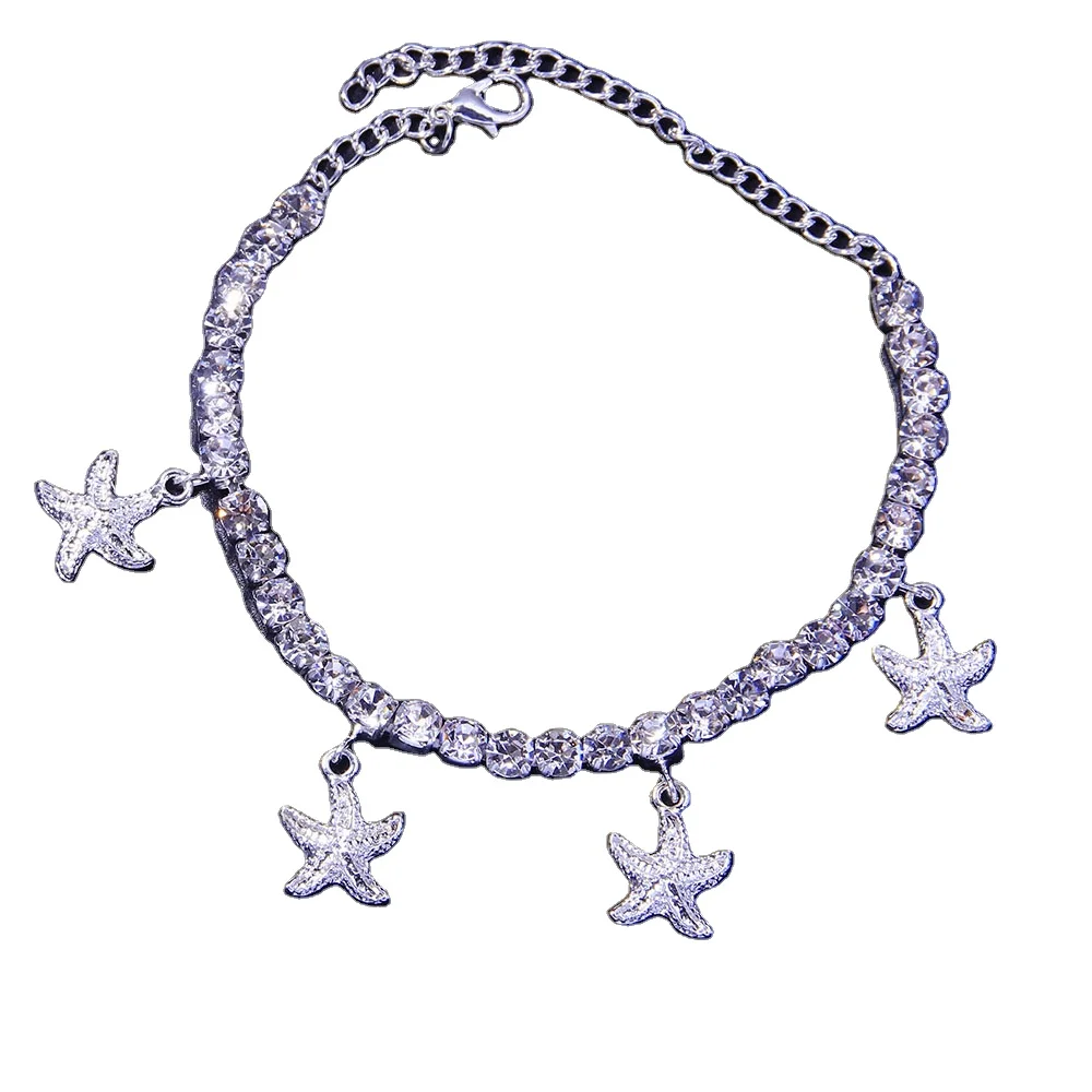 Fashion Party Jewelry Gifts Starfish Rhinestone Tennis Chain Ankle Bracelets for Women Teen Girls, Choose
Fashion Party Jewelry Gifts Starfish Rhinestone Tennis Chain Ankle Bracelets for Women Teen Girls, Choose