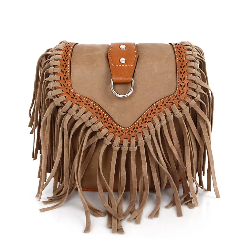 2021 Trendy Wholesale Messenger Bag Leather Women Bags Handbag With Tassel, As shown 
2021 Trendy Wholesale Messenger Bag Leather Women Bags Handbag With Tassel, As shown