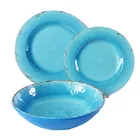 melamine dinnerware set of 3 piece including dinner plate, side plate, salad bowl
