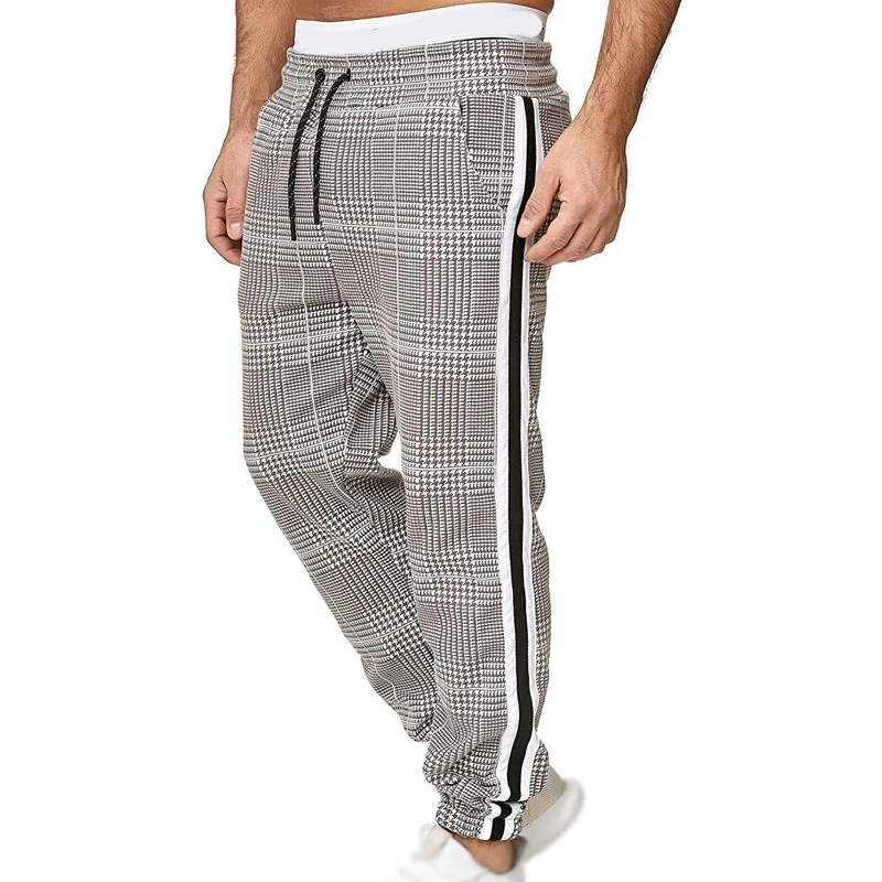 Wholesale Men Plaid Track Pants/Male Elastic Waist Straight Joggers Sweatpants, Picture
Wholesale Men Plaid Track Pants/Male Elastic Waist Straight Joggers Sweatpants, Picture