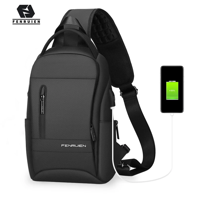 Multifunction Crossbody Bags Men USB Charging Chest Pack Messengers sling bags Water Repellent Shoulder Bag 2021
Multifunction Crossbody Bags Men USB Charging Chest Pack Messengers sling bags Water Repellent Shoulder Bag 2021