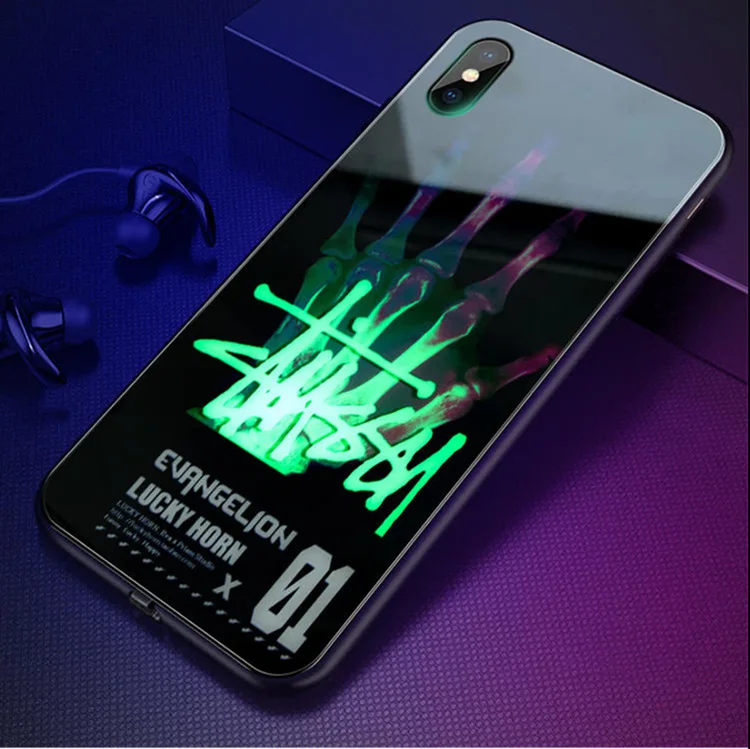 For iPhone 11 pro max X XS XR Flash led Glowing Smart phone case voice activated mobile phone bags & cases
For iPhone 11 pro max X XS XR Flash led Glowing Smart phone case voice activated mobile phone bags & cases