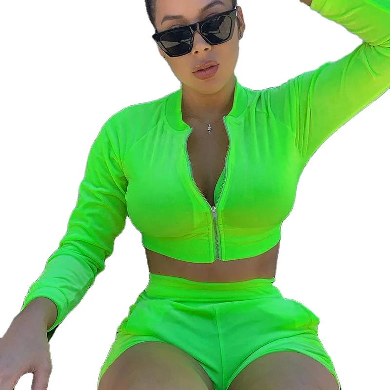 XM-2081804 wholesale fall clothing for women sweat shorts short set track suits sportswear 2 piece set women, Green/black
XM-2081804 wholesale fall clothing for women sweat shorts short set track suits sportswear 2 piece set women, Green/black