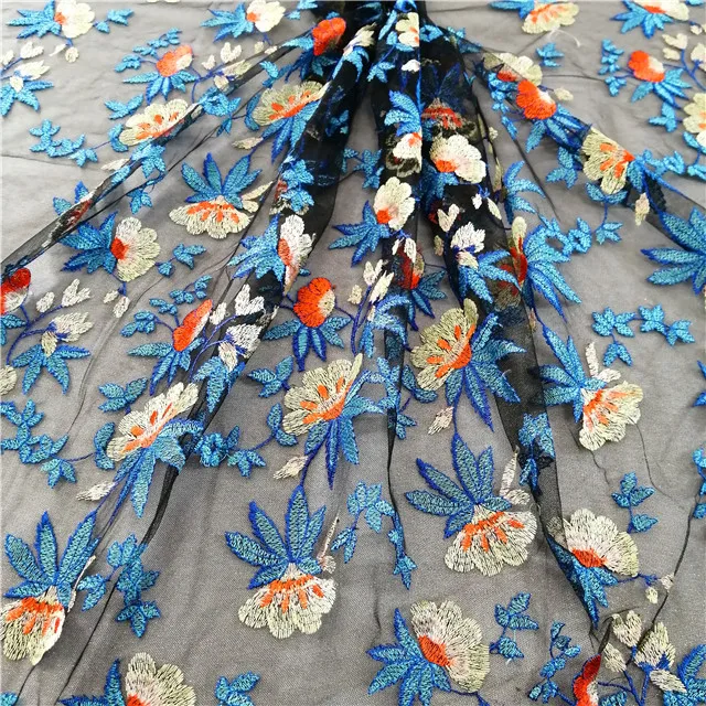 Casual dress poly mesh with multi color embroidery fabric yarn dyed stitches embroidery
Casual dress poly mesh with multi color embroidery fabric yarn dyed stitches embroidery