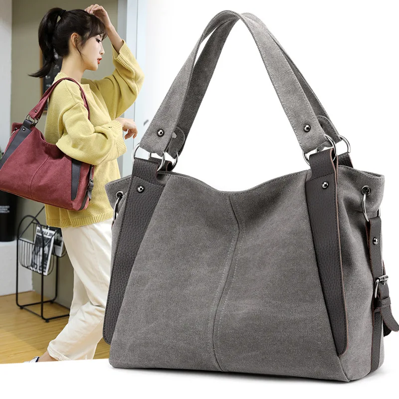 Fashion retro fabric handbag women's vintage large casual canvas tote shoulder Women hand bag, Black,grey, brown, red
Fashion retro fabric handbag women's vintage large casual canvas tote shoulder Women hand bag, Black,grey, brown, red