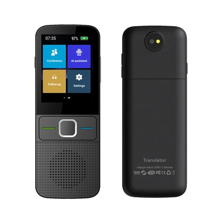 T10 Portable WIFI Smart Voice Translator Smart Business Travel Real Time AI Translator Translation Machine(Black)
T10 Portable WIFI Smart Voice Translator Smart Business Travel Real Time AI Translator Translation Machine(Black)