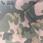 100% polyester material 50D 300T taffeta german camouflage print clothing material fabric Chinese factory