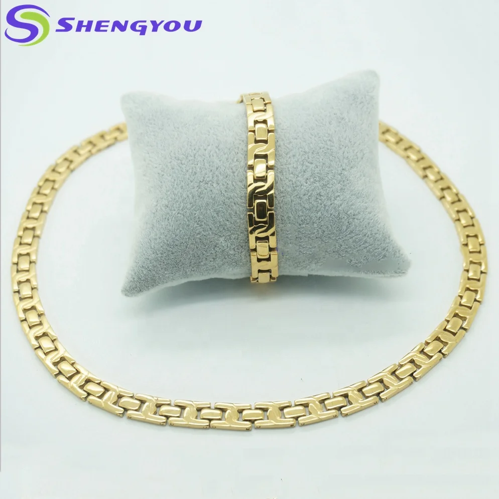 Best Selling 18K Gold Plated Jewelry Stainless Steel Chain Necklace And Bracelet Jewelry Set, Gold,steel,two tones,three tones
Best Selling 18K Gold Plated Jewelry Stainless Steel Chain Necklace And Bracelet Jewelry Set, Gold,steel,two tones,three tones