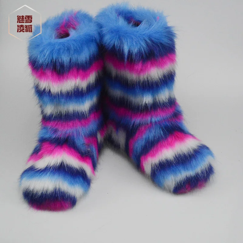 Winter Women Fox Fur Snow Boots Bag Headband Set Fluffy Faux Fur Botas Mujer Luxury Furry Plush Boots Ladies Warm Fox Fur Shoes, Customized color
Winter Women Fox Fur Snow Boots Bag Headband Set Fluffy Faux Fur Botas Mujer Luxury Furry Plush Boots Ladies Warm Fox Fur Shoes, Customized color