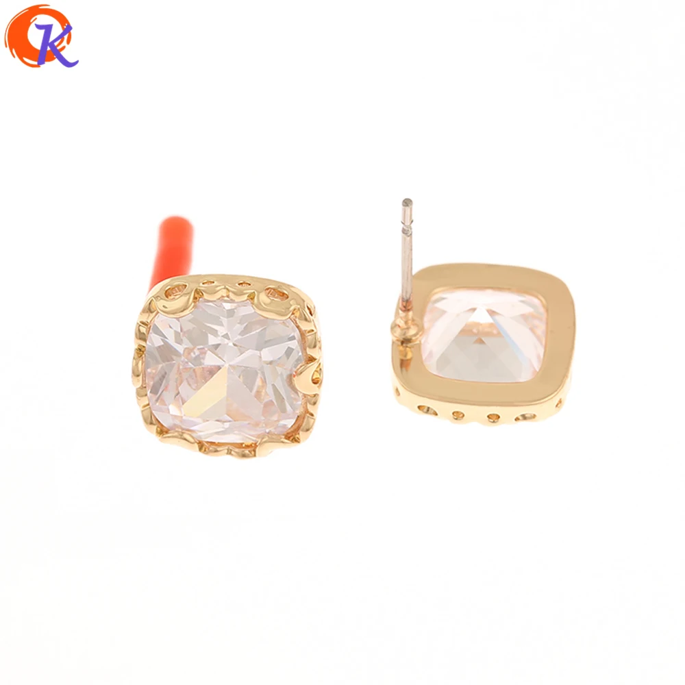 Jewelry Accessories Cordial Design 40Pcs 12*12MM CZ Earrings Stud Jewelry Accessories Hand Made Square Shape DIY Making
Jewelry Accessories Cordial Design 40Pcs 12*12MM CZ Earrings Stud Jewelry Accessories Hand Made Square Shape DIY Making