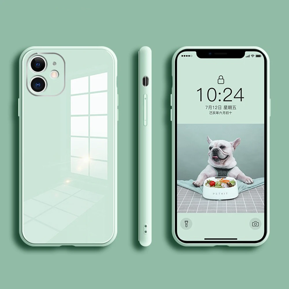 2021 New Liquid Silicone Tempered Glass Morandi Phone Back Cover Shockproof Phone Case For iPhone 11 12 Pro Max XR X XS Max
2021 New Liquid Silicone Tempered Glass Morandi Phone Back Cover Shockproof Phone Case For iPhone 11 12 Pro Max XR X XS Max