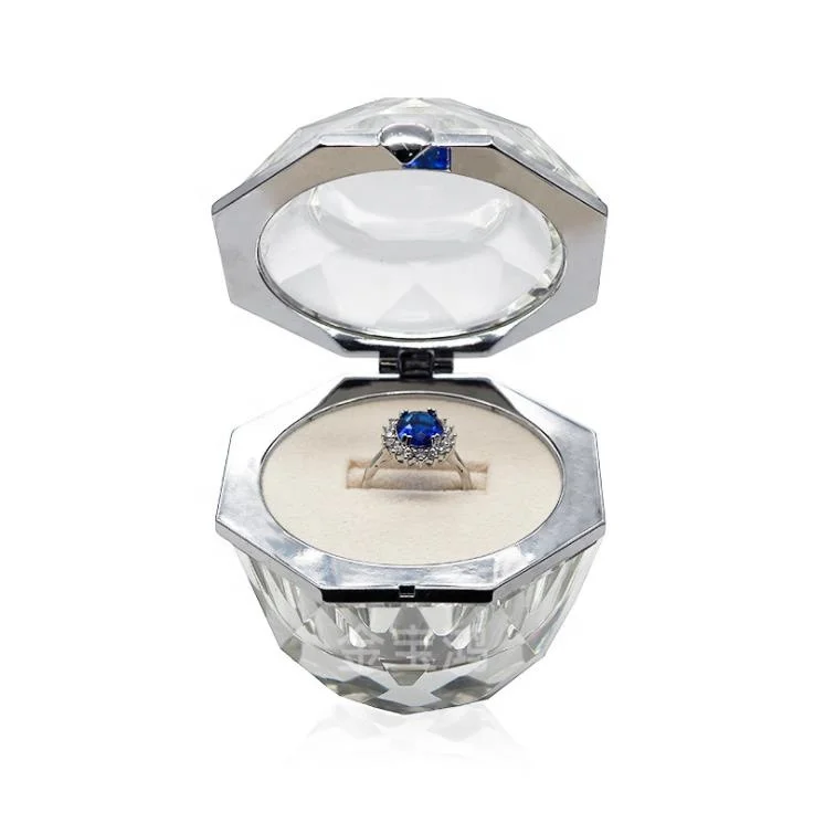 Luxury clear jewel ring gift packaging diamond shaped acrylic case crystal jewelry box, Transparent
Luxury clear jewel ring gift packaging diamond shaped acrylic case crystal jewelry box, Transparent