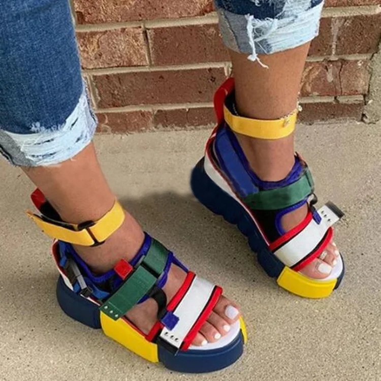 Superstarer Trendy colorful neon women sandals summer 2021 flats platform lady shoes women sandals, Blue
Superstarer Trendy colorful neon women sandals summer 2021 flats platform lady shoes women sandals, Blue