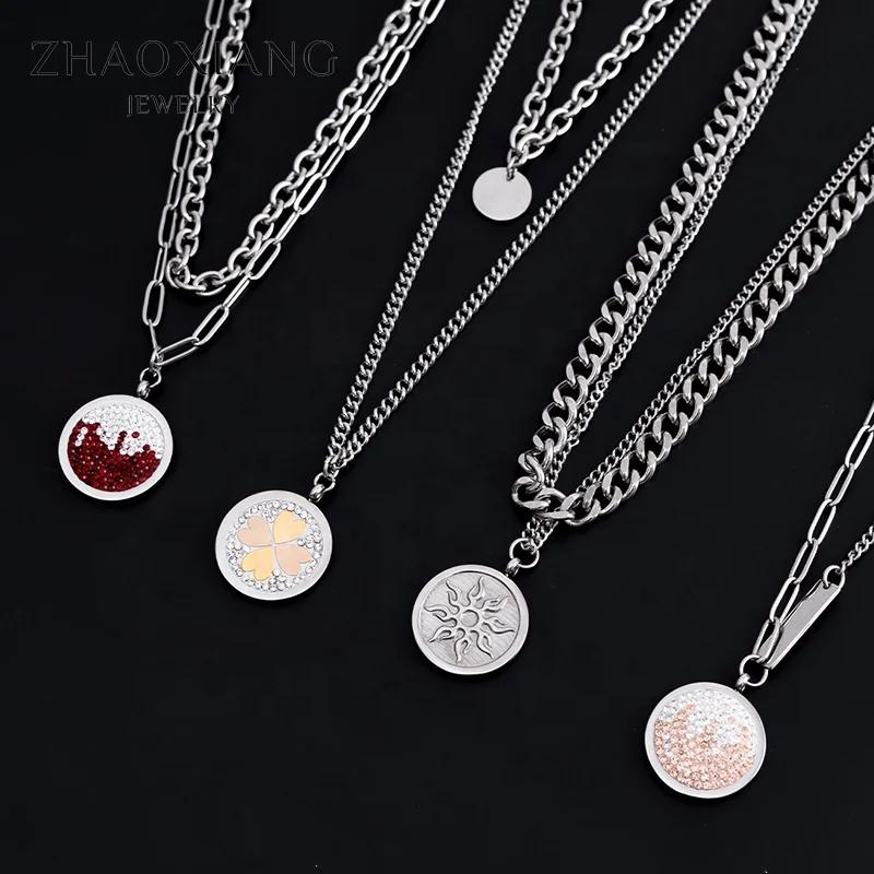 Multi Layered Necklaces Pendants For Women Men Stainless Steel CZ Zircon 2021 New Fashion Dropshipping
Multi Layered Necklaces Pendants For Women Men Stainless Steel CZ Zircon 2021 New Fashion Dropshipping