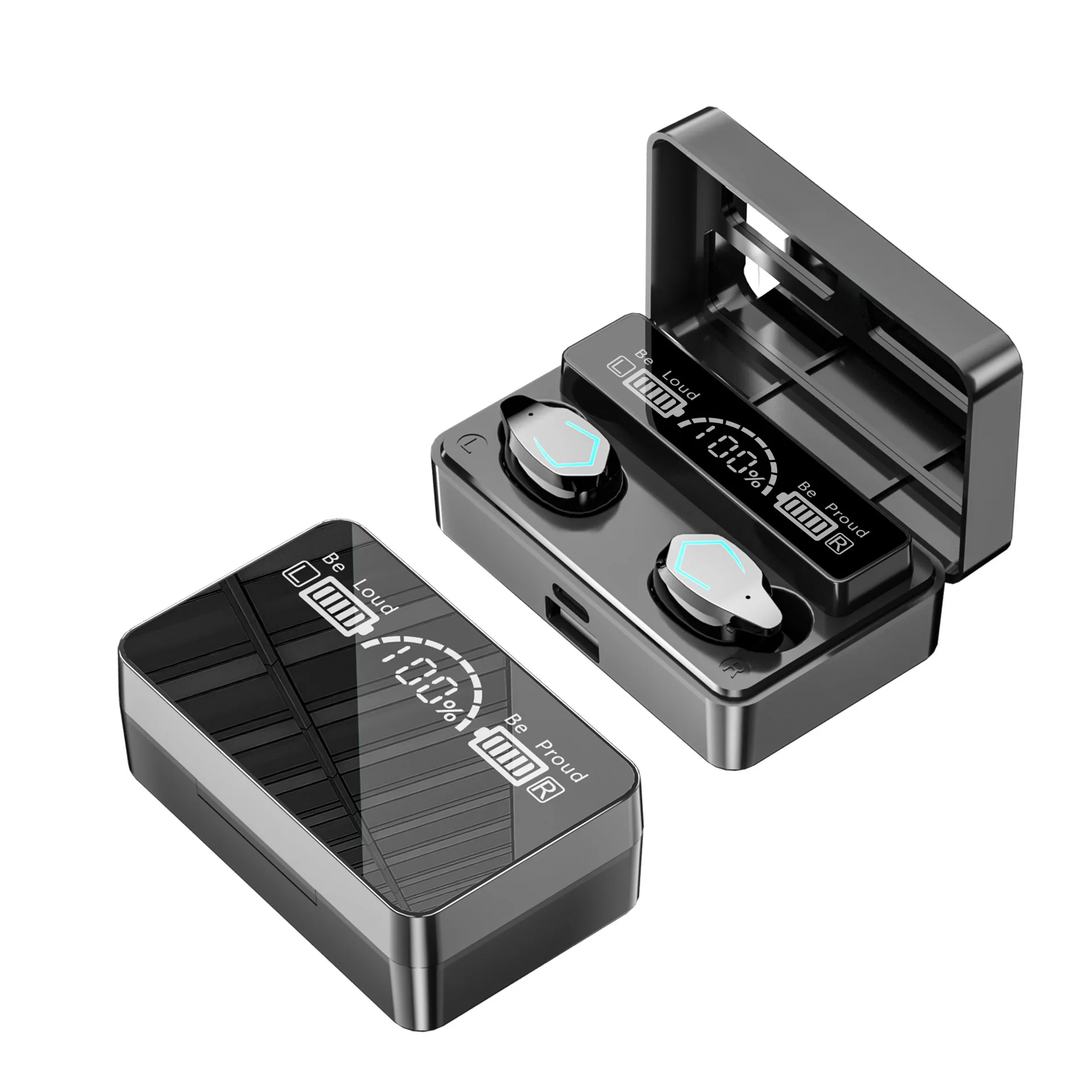 X3 TWS IPX7 Waterproof Sports Wireless earphones Mirror LED Display BT 5.0 power bank HIFI sound gaming earphones headphones, Black
X3 TWS IPX7 Waterproof Sports Wireless earphones Mirror LED Display BT 5.0 power bank HIFI sound gaming earphones headphones, Black