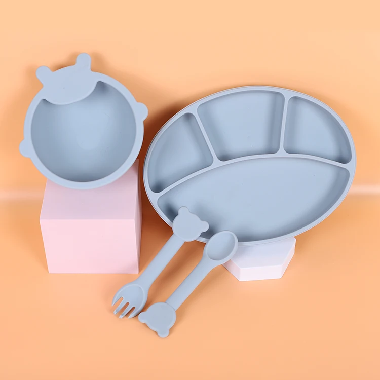 2021 Silicone Baby Food Feeding Tableware Toddler Baby Suction Bowl Food Grade Silicone Bib Dinnerware Set, Blue,green,yellow or customized
2021 Silicone Baby Food Feeding Tableware Toddler Baby Suction Bowl Food Grade Silicone Bib Dinnerware Set, Blue,green,yellow or customized