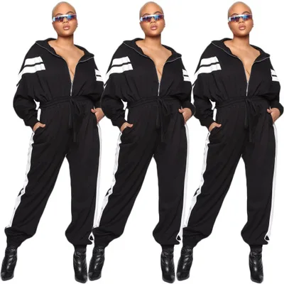 CL-133 Autumn Spring Large Black One Piece Jumpsuit Loose Tracksuit Designer Jumpsuits for Women, As picture show
CL-133 Autumn Spring Large Black One Piece Jumpsuit Loose Tracksuit Designer Jumpsuits for Women, As picture show