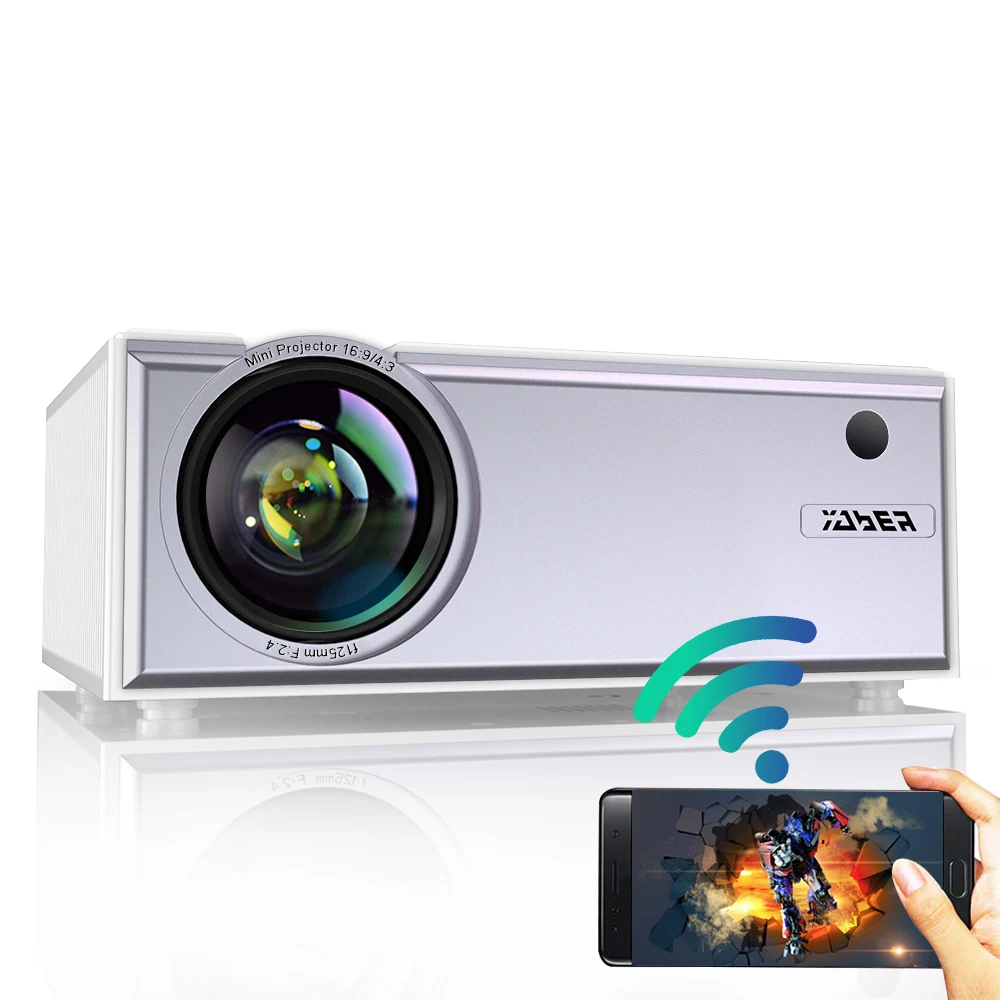 Yaber Y61 Portable Mini Projectors Support 1080P HiFi Stereo Sound Screen Mirroring Projector With 23 languages
Yaber Y61 Portable Mini Projectors Support 1080P HiFi Stereo Sound Screen Mirroring Projector With 23 languages