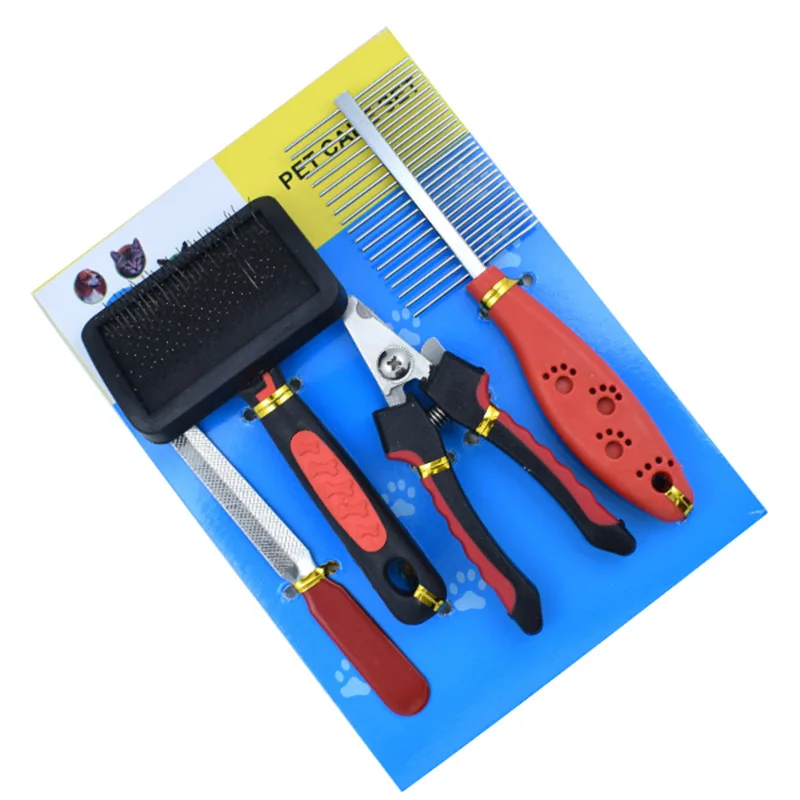 

Professional Pet Grooming Kit including Deshedding Tool/Dematting Comb,/Undercoat Rake for dogs and cats, Customized