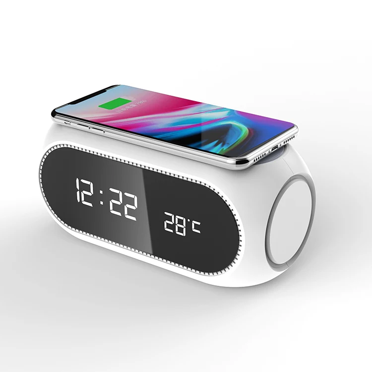 OEM QI Certified Fast Charging Led Temperature Display Digital Alarm Clock Wireless Charger, Blue, white,customizable
OEM QI Certified Fast Charging Led Temperature Display Digital Alarm Clock Wireless Charger, Blue, white,customizable
