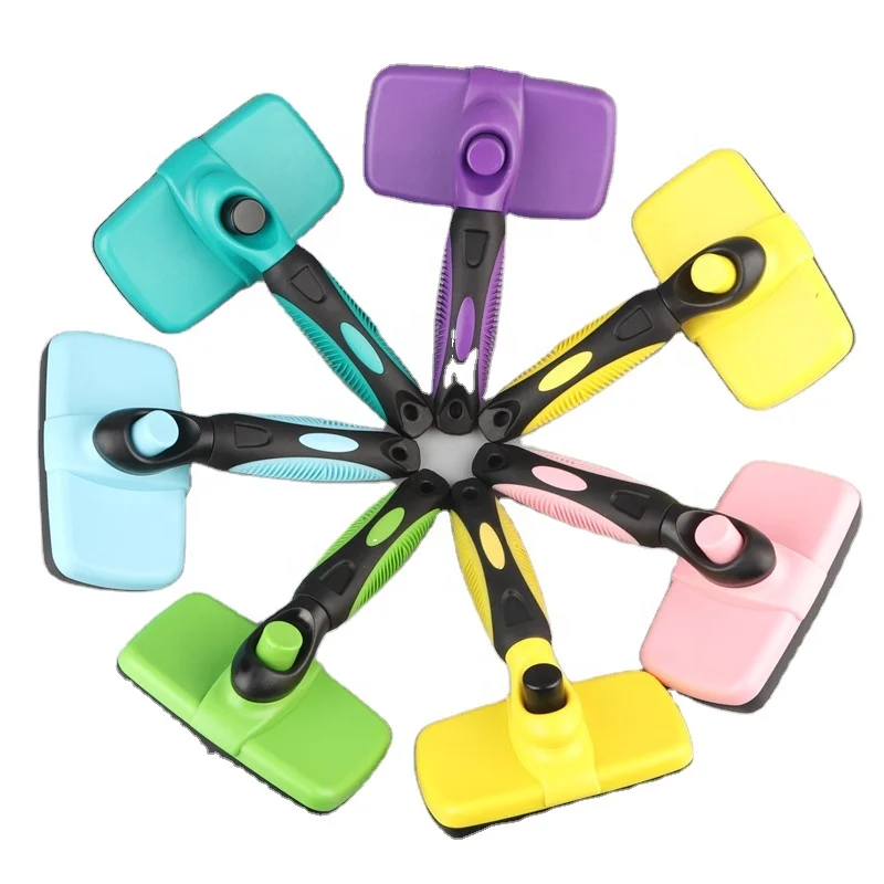 7 Colors Self-cleaning Brush Pet Hair Removal Tool Tangled Hair Remover Brush, Yellow, blue, pink, green, dark green, purple
7 Colors Self-cleaning Brush Pet Hair Removal Tool Tangled Hair Remover Brush, Yellow, blue, pink, green, dark green, purple