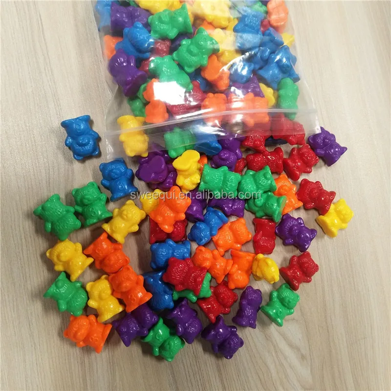 Educational Plastic Counting Bears 120 pieces per set