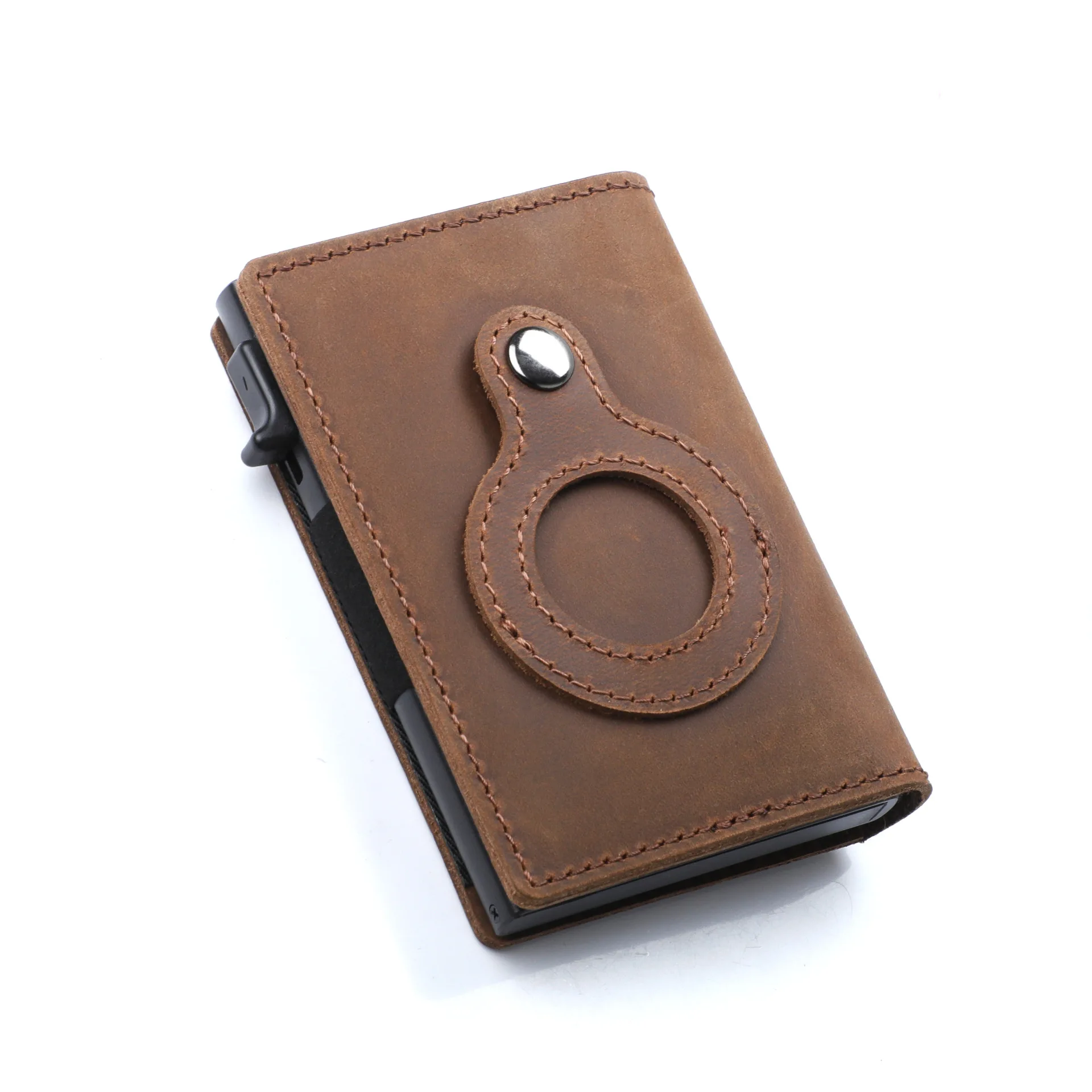 New Vintage RFID Blocking Air Tag Credit Card holder Case Front Pocket Pu Leather Airtag Metal Wallet For Apple Airtag Device
New Vintage RFID Blocking Air Tag Credit Card holder Case Front Pocket Pu Leather Airtag Metal Wallet For Apple Airtag Device