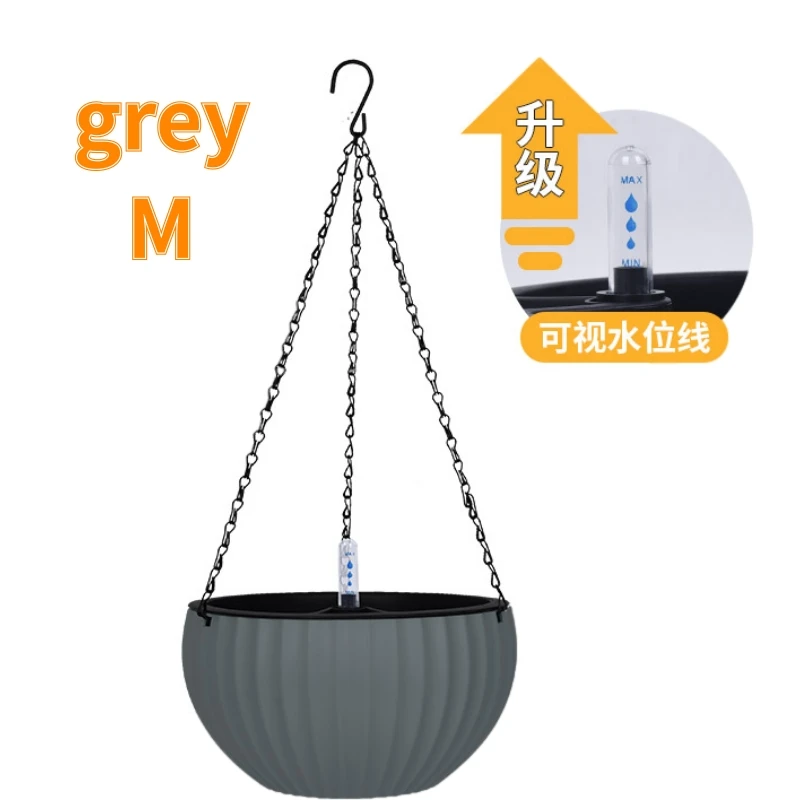 Deepbang 2021 hot selling Factory Wholesale plast Circular Colorful Automatic Watering Hanging Flower Pot hanging baskets, Grey
Deepbang 2021 hot selling Factory Wholesale plast Circular Colorful Automatic Watering Hanging Flower Pot hanging baskets, Grey