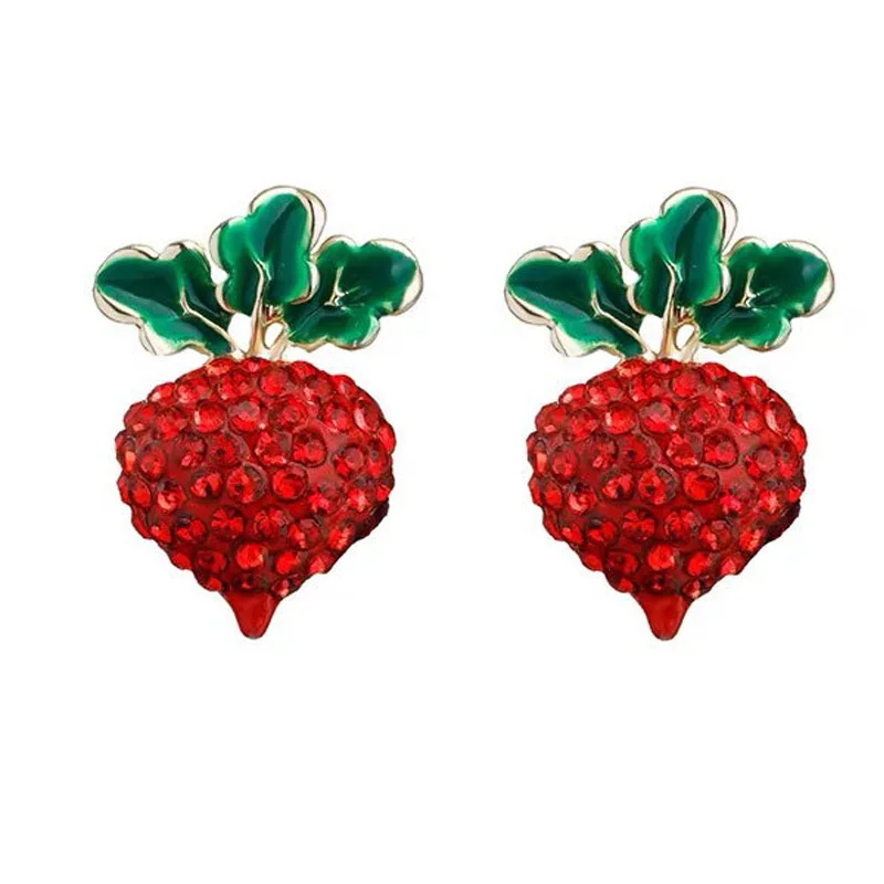 Stud Earrings Wholesale Pave Setting Radish Figure Zinc Alloy Red Rhinestone Electroplated 925 Silver Needle Chic
Stud Earrings Wholesale Pave Setting Radish Figure Zinc Alloy Red Rhinestone Electroplated 925 Silver Needle Chic