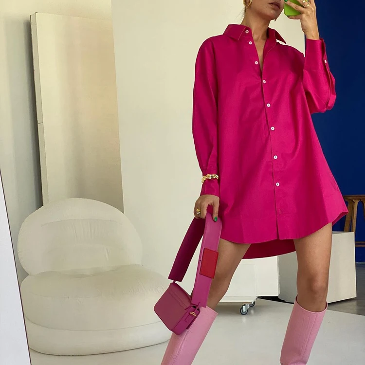 2022 Trending Clothing Casual Oversize Pink Cotton Long Sleeve Loose Shirt Office Elegant Women'S Blouses, Blue & pink
2022 Trending Clothing Casual Oversize Pink Cotton Long Sleeve Loose Shirt Office Elegant Women'S Blouses, Blue & pink