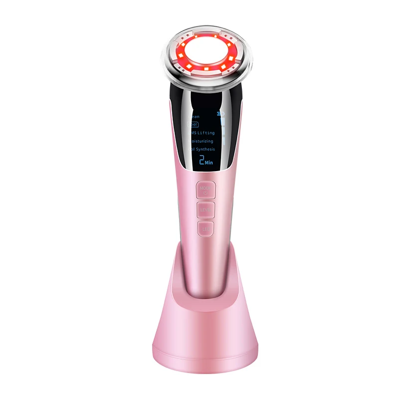 IPL portable cold and hot photon electronic rechargeable facial beauty device anti-wrinkle facial massager, Pink/white
IPL portable cold and hot photon electronic rechargeable facial beauty device anti-wrinkle facial massager, Pink/white