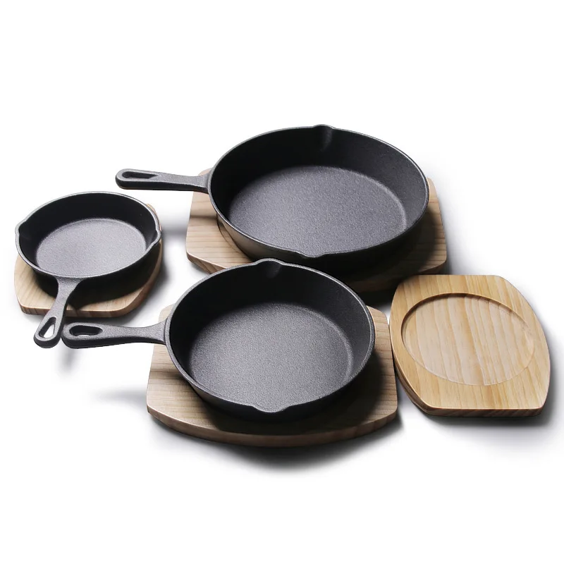 Explosive style small frying pan gray thick and durable cast iron pancake pan mini anti-scalding handle pan&pots, Grey or customization 
Explosive style small frying pan gray thick and durable cast iron pancake pan mini anti-scalding handle pan&pots, Grey or customization