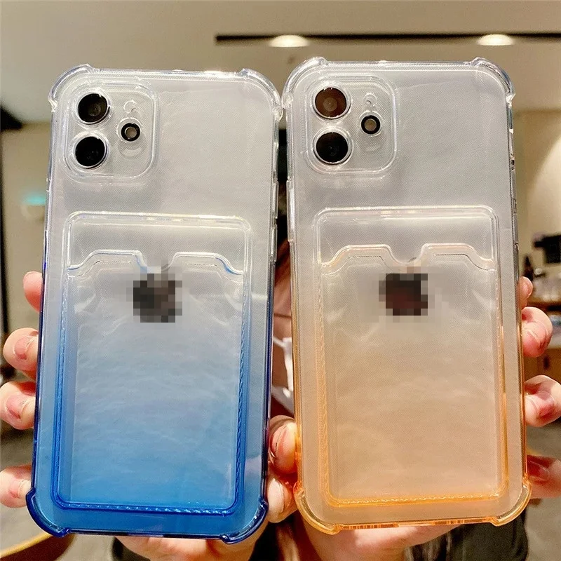 Gradient Transparent Card Clear Soft TPU Smart Phone Protection Wallet Cover Case For IPhone 7 8 Plus X XR 12 11 Pro Max XS 13
Gradient Transparent Card Clear Soft TPU Smart Phone Protection Wallet Cover Case For IPhone 7 8 Plus X XR 12 11 Pro Max XS 13