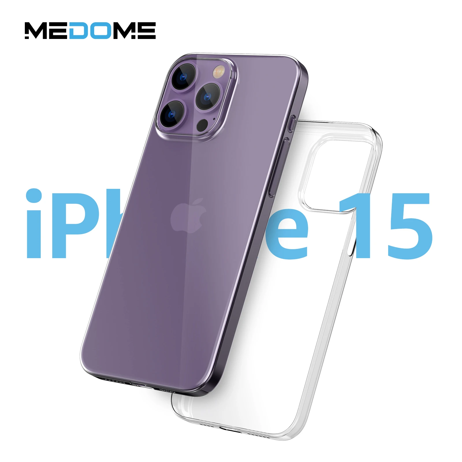 

Medome PP Phone Case 0.45 Clear For iPhone 15 Pro Max Transparent Mobile Phone Case Cover 11 12 13 14 Dropshipping Products 2023