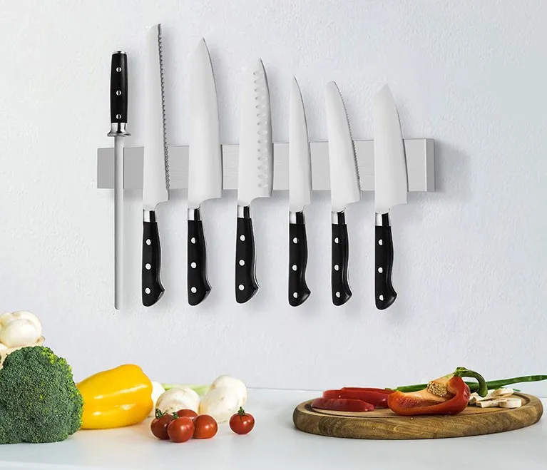 304 Stainless Steel Magnetic Knife Rack Strips/Holder/Bar/ for Kitchen, Silver
304 Stainless Steel Magnetic Knife Rack Strips/Holder/Bar/ for Kitchen, Silver