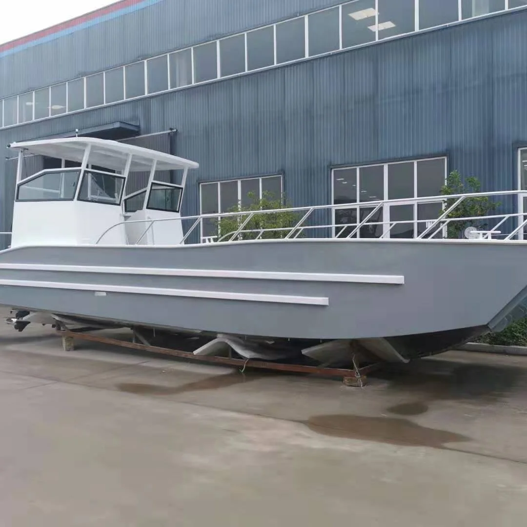 CE certified 10m landing craft aluminium boat cargo ship for 25 passengers and 5 tons loading, Red
CE certified 10m landing craft aluminium boat cargo ship for 25 passengers and 5 tons loading, Red