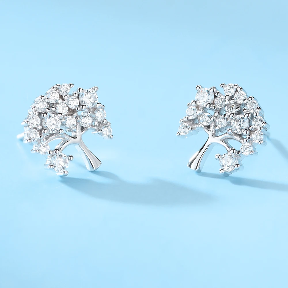 Minimalist 925 Sterling Silver Jewelry Earring Zirconia Tree Of Life Plant Stud Earrings For Women Lady Christmas Gift Oorbel
Minimalist 925 Sterling Silver Jewelry Earring Zirconia Tree Of Life Plant Stud Earrings For Women Lady Christmas Gift Oorbel