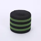 Green And Black Wide Crochet Soft Stretch Elastic Rubber Band For WIdely Usage