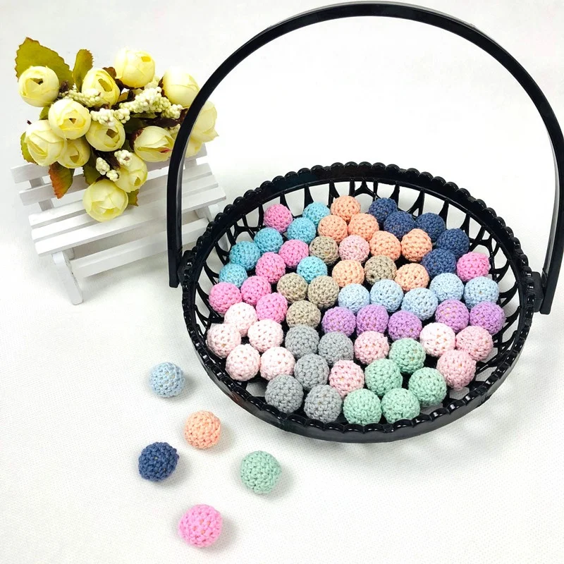 Assorted 36 Colors Organic Cotton Handmade 16 mm 20mm Loose Ball for DIY Teething Crochet Wooden Beads
Assorted 36 Colors Organic Cotton Handmade 16 mm 20mm Loose Ball for DIY Teething Crochet Wooden Beads