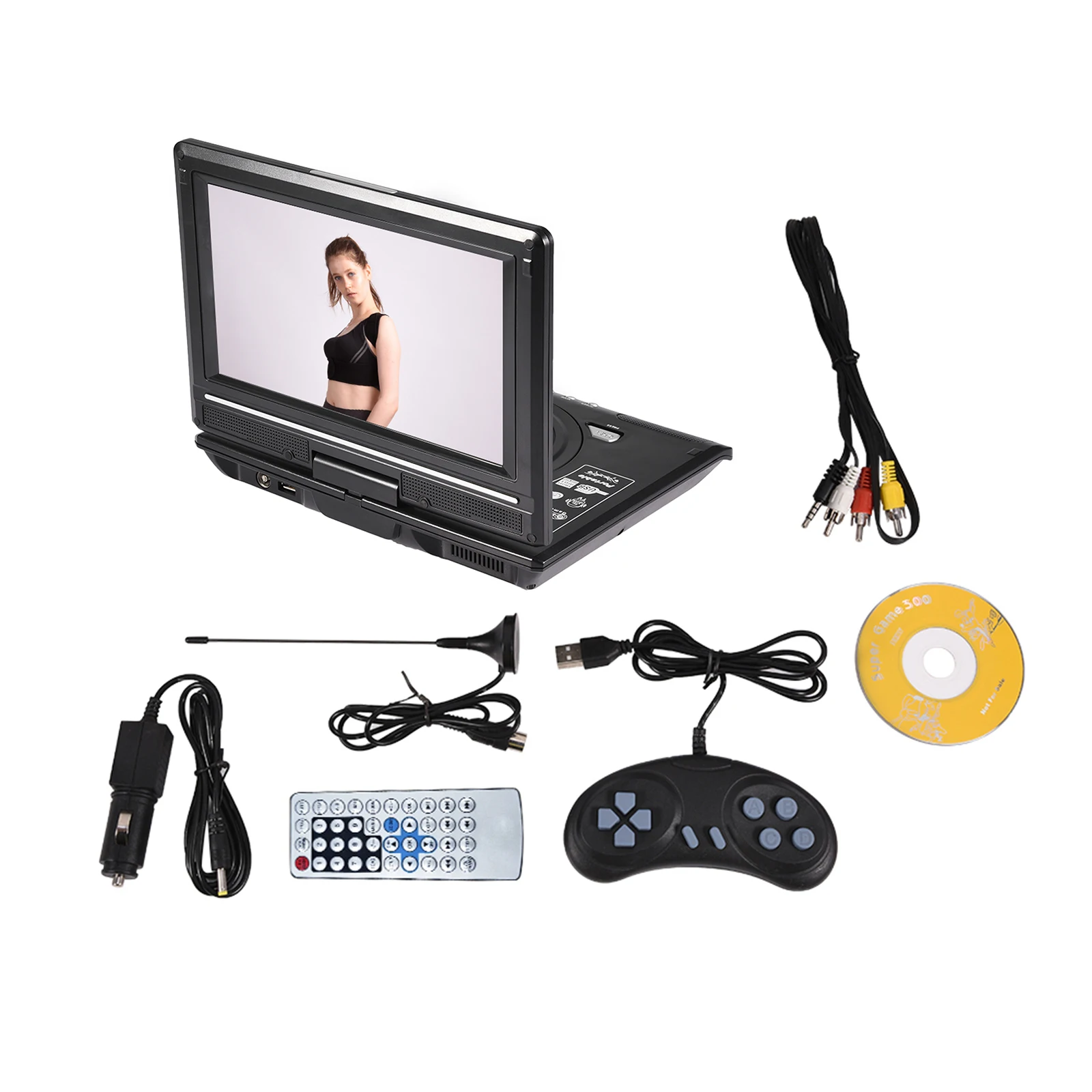 Portable DVD Player CD Player with 9.8Inch Screen 270 Degree Swivel Display Car DVD Player
Portable DVD Player CD Player with 9.8Inch Screen 270 Degree Swivel Display Car DVD Player
