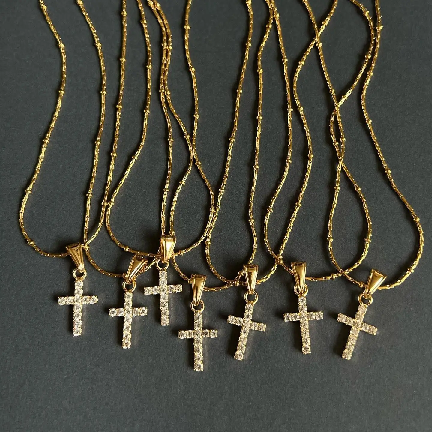 Hip Hop Women Men Jewelry 18k Gold Plated Ankh Cross Pendant Necklace Bling Cubic Zirconia CZ Cross Punk Necklaces
Hip Hop Women Men Jewelry 18k Gold Plated Ankh Cross Pendant Necklace Bling Cubic Zirconia CZ Cross Punk Necklaces