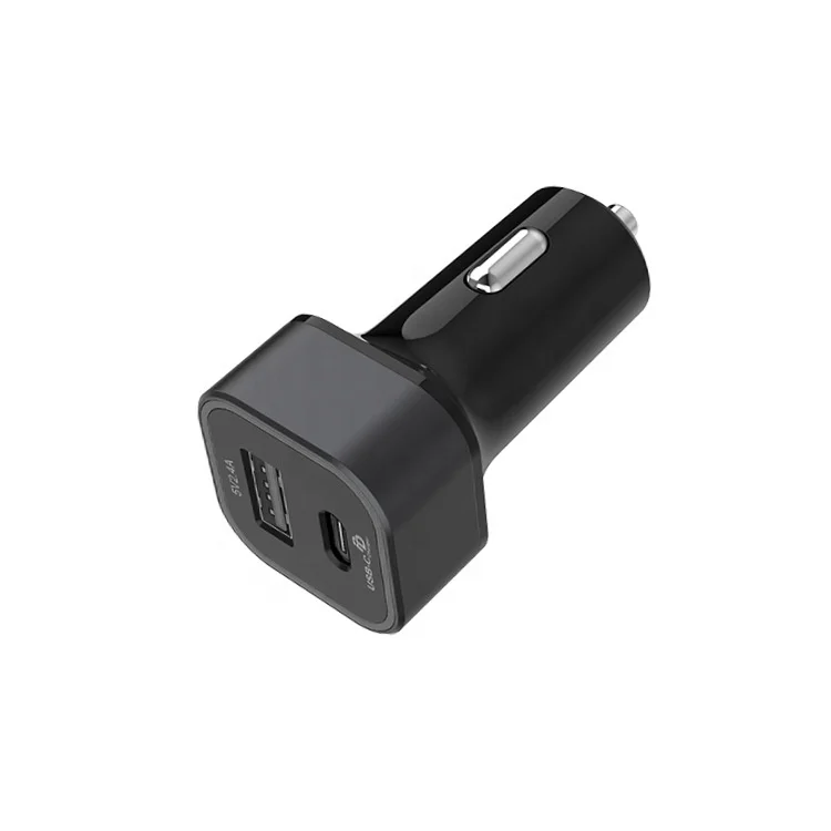 37W TYPE C + USB multifunctional smart mobile phone car charger for iphone Xioami Huawei, Black white
37W TYPE C + USB multifunctional smart mobile phone car charger for iphone Xioami Huawei, Black white
