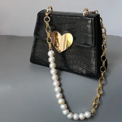 Meetee B-C098 New Fashion White Pearl Bag Alloy Mixed Pearl Chain Single Shoulder HandbagAcrylic Short Chain
Meetee B-C098 New Fashion White Pearl Bag Alloy Mixed Pearl Chain Single Shoulder HandbagAcrylic Short Chain
