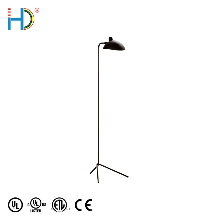 Nordic Style Highend Vintage Tripod Black Metal Standing Floor Lamp