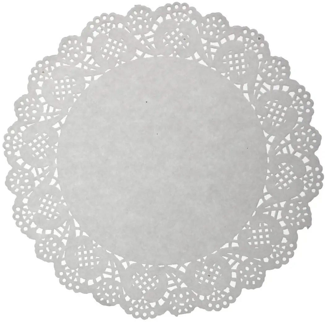 BN0103 White Color Round Disposable Paper Doilies For Tablemat 
BN0103 White Color Round Disposable Paper Doilies For Tablemat
