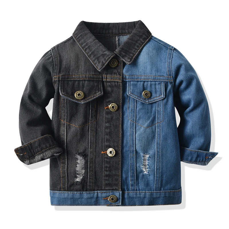 Kids Spring Autumn Long Sleeve Down Ripped Jeans Jacket Down Jeans Coats For Boys And Girls 2021, Black&blue
Kids Spring Autumn Long Sleeve Down Ripped Jeans Jacket Down Jeans Coats For Boys And Girls 2021, Black&blue