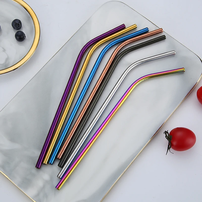 Innovation products home and kitchen reusable metallic straw stainless steel metal straws set with cleaning brush, Customized
Innovation products home and kitchen reusable metallic straw stainless steel metal straws set with cleaning brush, Customized