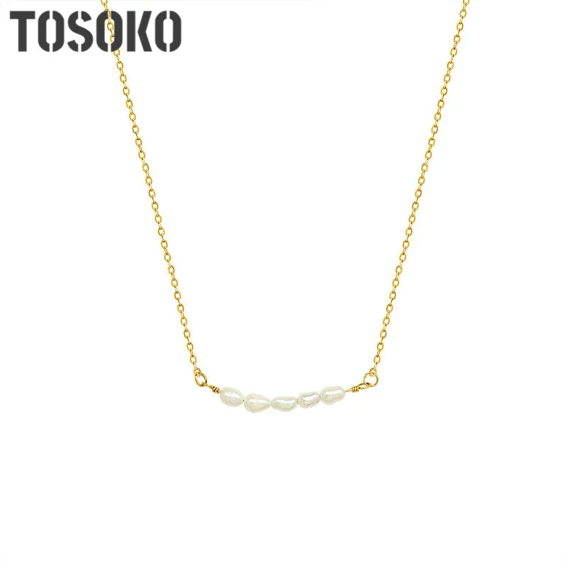 Stainless Steel Jewelry Simple And Retro Baroque Fresh Water Pearl Necklace Female Clavicle Chain BSP922
Stainless Steel Jewelry Simple And Retro Baroque Fresh Water Pearl Necklace Female Clavicle Chain BSP922