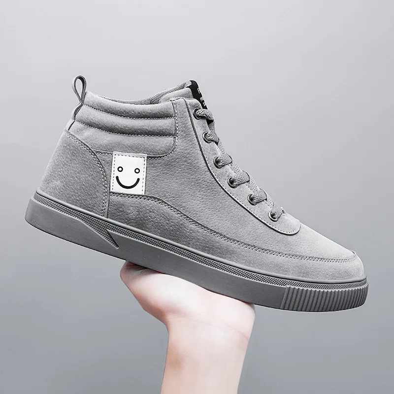 Popular high-top sneakers fashion casual all-match thick-soled skate shoes version of the smiley tide men shoes
Popular high-top sneakers fashion casual all-match thick-soled skate shoes version of the smiley tide men shoes